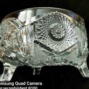 Vintage American Brilliant Footed Bowl